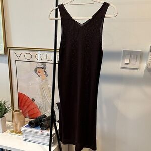 Chic Dark Brown Sleeveless Dress
